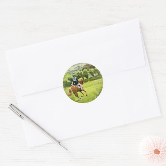 Eventuele paardenbonkers ronde sticker (Envelop)