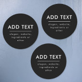 Eventuele tekst toevoegen | Waterdicht Zwart Wit Labels