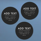 Eventuele tekst toevoegen | Waterdicht Zwart Wit Labels