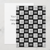 Eventuele twee logo's of Afbeeldingen herhalingspa Bedankkaart (Voorkant / Achterkant)