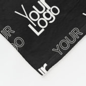 Eventuele twee logo's of Afbeeldingen herhalingspa Fleece Deken (Hoek)