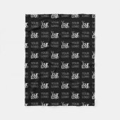 Eventuele twee logo's of Afbeeldingen herhalingspa Fleece Deken (Voorkant)