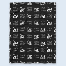 Eventuele twee logo's of Afbeeldingen herhalingspa Fleece Deken