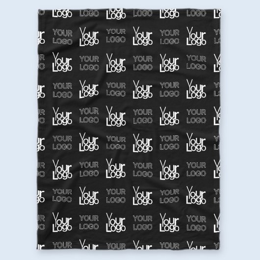 Eventuele twee logo's of Afbeeldingen herhalingspa Fleece Deken