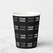 Eventuele twee logo's of Afbeeldingen herhalingspa Papieren Bekers (Links)