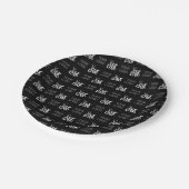 Eventuele twee logo's of Afbeeldingen herhalingspa Papieren Bordje (Gekanteld)