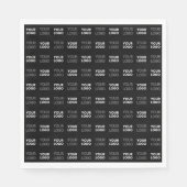 Eventuele twee logo's of Afbeeldingen herhalingspa Servet (Voorkant)