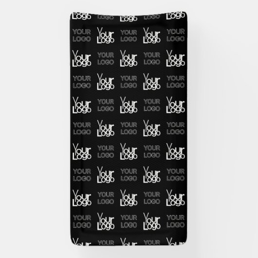 Eventuele twee logo's of Afbeeldingen herhalingspa Spandoek (Verticaal)