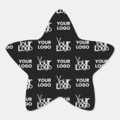 Eventuele twee logo's of Afbeeldingen herhalingspa Ster Sticker (Voorkant)