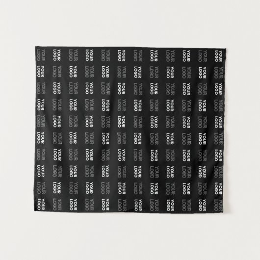 Eventuele twee logo's of Afbeeldingen herhalingspa Wandkleed (Voorkant (horizontaal))