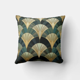 Eventures art deco - Goud op Smaragd Kussen