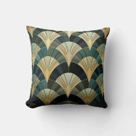 Eventures art deco - Goud op Smaragd Kussen