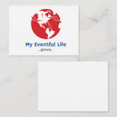 Eventvolle dank-u-Kaarten Notitiekaartje (Voorkant / Achterkant)