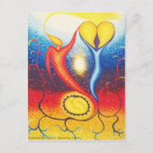 Evenwicht 1+1=3 briefkaart (Voorkant)