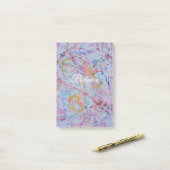 "Evenwicht" Abstract Aquarel & Was Weerstand Post-it® Notes (Op bureau)