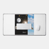 Evenwicht Astrologie Eclips en Maan Surreal Poster Bureaumat (Keyboard & Muis)