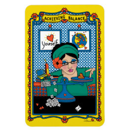 Evenwicht bereiken_B_4x6 koelkastmagneet Magneet