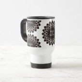 Evenwicht en harmonie mandala reisbeker (Voorkant links)