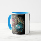 Evenwicht en harmonie Yin Yang Design Cup Mok (Voorkant links)