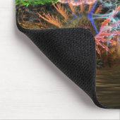 Evenwicht : Fractal YinYang Mousepad Muismat (Hoek)