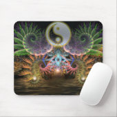 Evenwicht : Fractal YinYang Mousepad Muismat (Met muis)