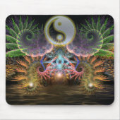 Evenwicht : Fractal YinYang Mousepad Muismat (Voorkant)