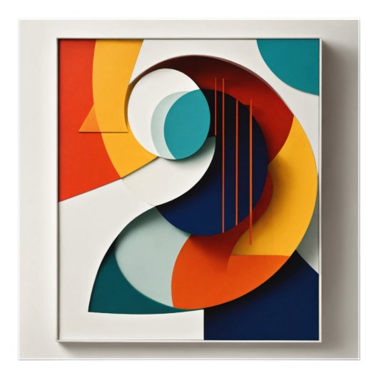 Evenwicht in vorm A Minimalistisch Abstract Foto Afdruk (Voorkant)