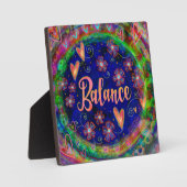 Evenwicht Inspirerende Floral Inspirivity Ezel Fotoplaat (Voorkant)