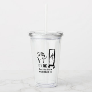 Evenwicht nodig acryl drinkbeker