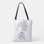 Evenwicht Olifant Tote Bag (Achterkant)