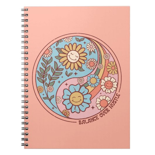 evenwicht over de drukte notitieboek (Voorkant)