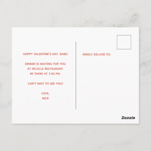 EVENWICHT VAN DE HOORZITTEN BRIEFKAART (Achterkant)