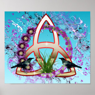 Evenwicht van Triquetra Poster