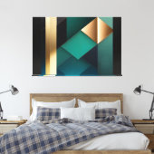 Evenwicht van Vormen Canvas Afdruk (Insitu (Slaapkamer))