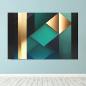 Evenwicht van Vormen Canvas Afdruk (Insitu (Houten vloer))