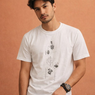 Evenwicht: Verticaal Woordontwerp T-shirt