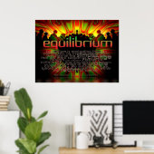 Evenwicht woorden poster (Thuiskantoor)