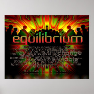 Evenwicht woorden poster