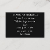 Evenwicht Zen Yoga Visitekaartjes (Achterkant)