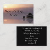 Evenwicht Zen Yoga Visitekaartjes (Voorkant / Achterkant)