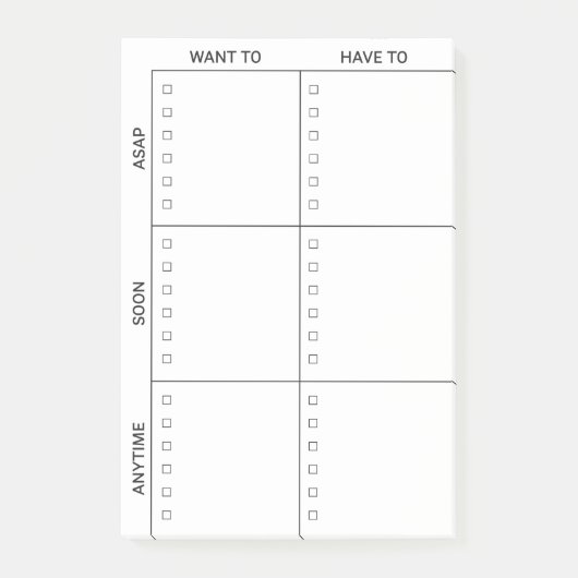 Evenwichtig om na-its te doen post-it® notes (Voorkant)