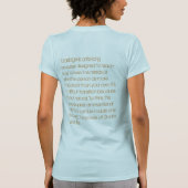 Evenwichtig (vrouw) t-shirt (Achterkant)