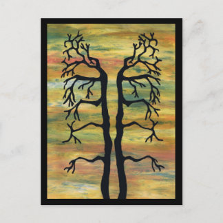 evenwichtige bomen briefkaart