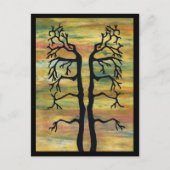 evenwichtige bomen briefkaart (Voorkant)