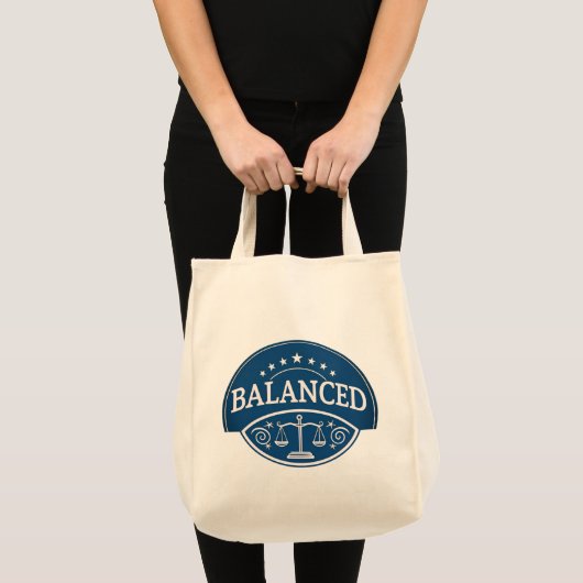 Evenwichtige Boodschappentas Tote Bag (Voorkant (product))