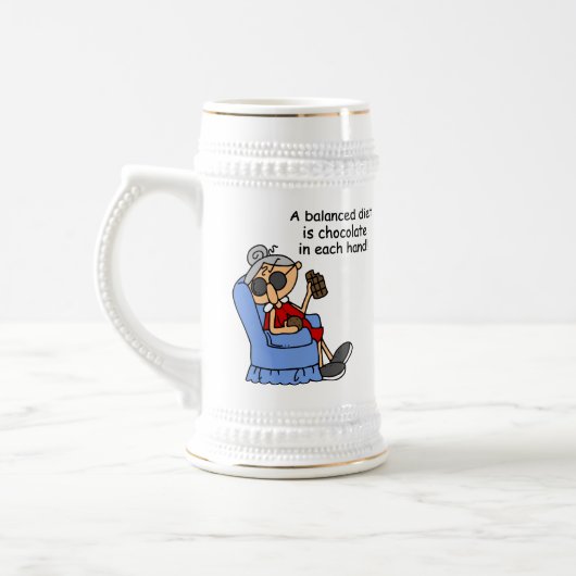 Evenwichtige chocoladedieet bierpul (Links)