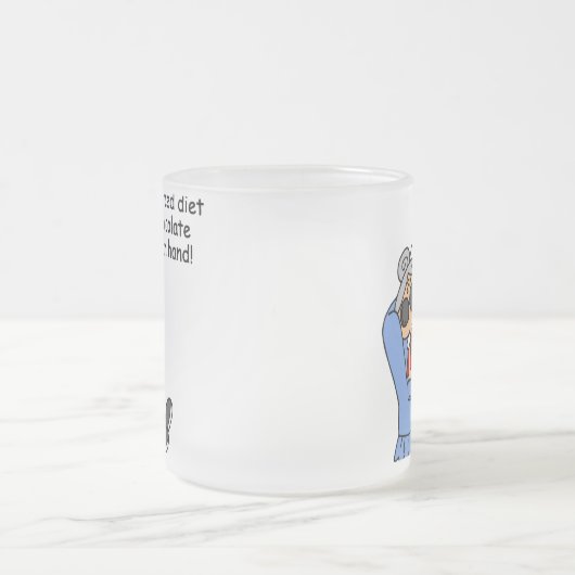 Evenwichtige chocoladedieet matglas koffiemok (Center)