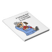 Evenwichtige chocoladedieet notitieblok (Schuin)