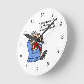 Evenwichtige chocoladedieet ronde klok (Hoek)