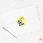 Evenwichtige chocoladedieet ronde sticker (Envelop)